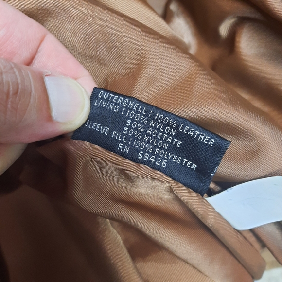 Wilsons Adventure Bound Leather Button Up Jacket 1986 Men's XL Brown 80s Suede - Picture 8 of 12